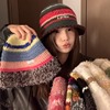 可爱芭比粉爱心毛线帽子大头围字母针织帽保暖韩版条纹堆堆帽护耳