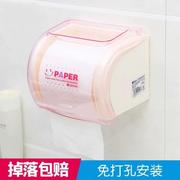 厕所卷纸筒卫生间手纸架强力吸盘免打孔厕纸盒创意浴室防水纸巾_