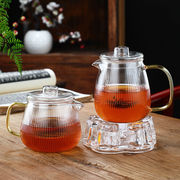 耐热玻璃花茶壶水果茶具过滤网明火煮茶壶透明玻璃茶壶套装500ml