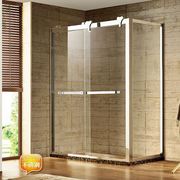 L型淋浴房浴室沐浴房玻璃隔断卫生间浴屏长方形玻璃门干湿分离