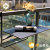 小户型便携式阳台挂桌庭院栏杆家用可折叠桌可升降学习桌