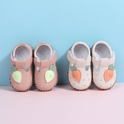 公主鞋女童鞋宝宝鞋婴儿鞋，学步鞋软底鞋，牛筋底小皮鞋春秋0-1-2岁