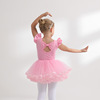 儿童舞蹈服夏季女童，练功服无袖粉色幼儿，芭蕾舞裙练舞衣服