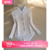 秋装工装韩版显瘦OL职业女式衬衣长袖短袖秋白色连体衬衫