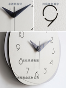 创意简约家用挂钟艺术个性钟表时钟，静音免打孔轻奢客厅挂墙时尚表