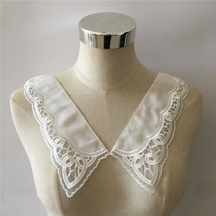 白色蕾丝花边衣领刺绣DIY装饰缝纫女士衣服连衣裙服装配件辅料