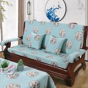 中式红实木沙发垫带靠背加厚海绵木质木头沙发坐垫春秋椅垫子防滑