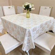 正方形桌布防水防烫免洗餐桌布，现代简约茶几桌垫彩色圆形台布