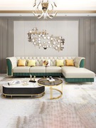 意式轻奢真皮沙发L型组合客厅家用小户型后现代皮艺转角沙发套装