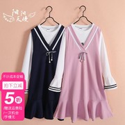 女童连衣裙两件套装中大童，女孩洋气裙子10韩版12秋装15岁断码清