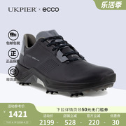 Ecco爱步男鞋春夏款系带休闲运动鞋带钉防滑高尔夫球鞋152314