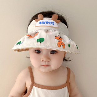 宝宝防晒帽夏季空顶帽，遮阳帽婴儿帽子儿童太阳帽，沙滩婴幼儿渔夫帽