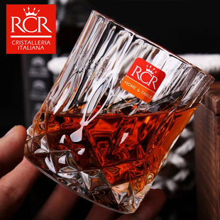 意大利rcr进口水晶玻璃威士忌，烈酒杯洋酒杯洛克，啤酒水杯杯