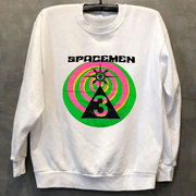 Spacemen 3乐队美式街头chic嘻哈长袖vintage复古男女质感卫衣潮