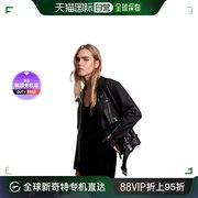 韩国直邮ALLSAINTS 女士复古机车皮衣外套LUNA系列 黑色 L码