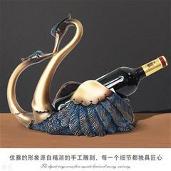 创意轻奢欧式红酒架摆件高档酒柜装饰品客厅玄关家居桌面工艺