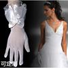新娘婚纱手套蕾丝短款韩式全指白色有弹性蝴蝶结手套st42