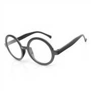 大号小号韩版装饰圆框眼镜空架镜框阿拉蕾哈利波特圆形无镜片塑料