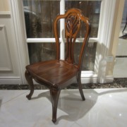 hg989美式餐椅美式纯实木，餐椅美式木面餐椅简美餐椅木面木头餐椅