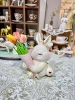创意陶瓷兔子书架摆件家居装饰品花瓶书柜客厅酒柜卧室电视柜桌面