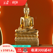 异丽泰国大型木雕工艺品，东南亚泰式佛像，摆件佛堂供奉摆设释迦牟尼