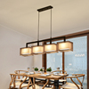 新中式餐厅吊灯三头长条中国风禅意饭厅餐桌灯具创意茶室吧台吊灯