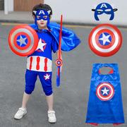 儿童夏装套装一件代发蜘蛛侠男孩奥特曼角色，扮演超人美国队长服装