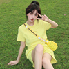 盐系少女运动服套装女夏季短袖短裤学生韩版宽松小个子休闲两件套