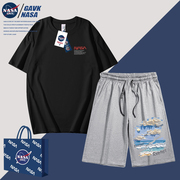 NASA GAVK2023春秋季纯棉纯棉男女同款夏季百搭一整套套装男