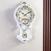 汉时欧式钟表挂钟客厅大号时钟创意摆钟艺术挂表时尚壁钟石英