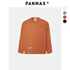 PANMAX大码男装美式休闲复古宽松圆领上衣长袖T恤男潮PBDS-TL0803