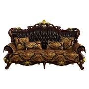 美式复古沙发垫轻奢高档冬季沙发坐垫盖巾欧式皮沙发套罩防滑座垫