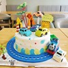 托马斯轨道米字小汽车蛋糕，装饰摆件儿童生日，吊塔插件烘焙蛋糕插件