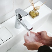科勒龙头冷热水单孔台盆龙头卫生间浴室柜洗脸盆水龙头K-74013T