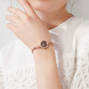 聚利时女士手表时尚优雅简约铜链带手链表防水石英明星系列JS019