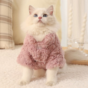 猫咪衣服冬季保暖秋冬款加厚宠物加绒棉袄猫猫小猫布偶猫冬天冬装