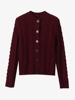 今年流行麻花酒红单排扣毛衣，开衫女设计感时髦洋气高级感气质毛衣