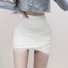 韩国东大门夏季性感蕾丝边拼接修身显瘦高腰包，臀半身裙短裙女