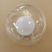 透明玻璃灯罩球中球双层g9圆球北欧后现代魔豆泡泡球12cm灯罩配件