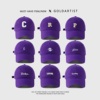 goldartist紫色帽子春秋鸭舌帽女字母，宽帽檐深顶棒球帽，显脸小显白