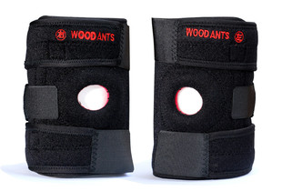 WOOD ANTS专业登山护膝 4根弹簧 双防滑条 透气保暖爬山护具护膝