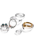 创意圆形亚克力珠宝，展示道具透明底座戒指首饰，陈列摆件架子
