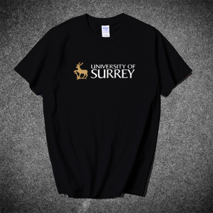 英国萨里大学T恤短袖University of Surrey纪念品英伦风男士T情侣