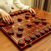 文牛高端象棋红木礼盒，中国象棋实木木质棋盘，成人大号老人便携