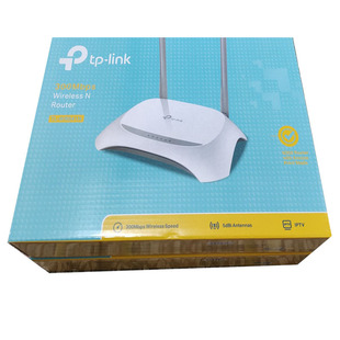 tp-link无线路由器300m穿墙王光纤(王光纤)wifi，高速841英文版美规欧规电源