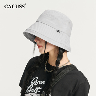 cacuss帽子女春夏季纯棉，渔夫帽大头围，遮阳帽显脸小防紫外线防晒帽