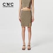 商场同款cnc品牌，女装2024夏季针织包臀半身裙#812f2q1012