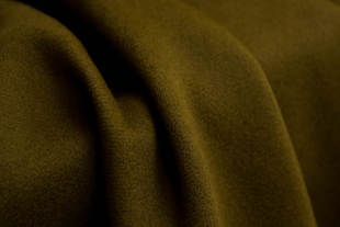 意大利进口温润细腻双面军绿色纯羊毛羊绒面料设计师大衣风衣布料