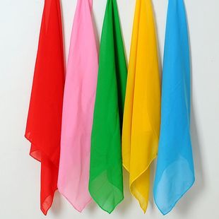 夏季小方巾女纯色，韩版围脖薄款雪纺领巾，百搭款正方形装饰丝巾围巾