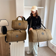 手提行李包男女(包男女，)大容量轻便旅行袋衣物收纳包斜跨可套拉杆旅游包袋